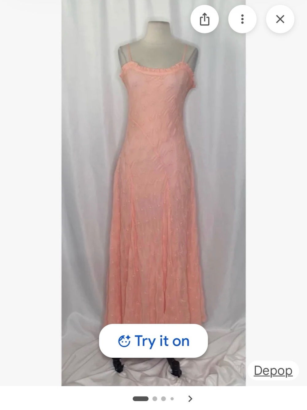 J.Crew pink eyelet maxi dress wedding bridesmaid summer blushed peach